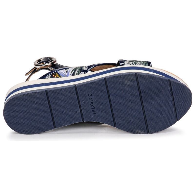JB Martin ILANG Blu Sandali con zeppa Donna - 7