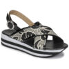 JB Martin Ilang Black Women's wedge sandals