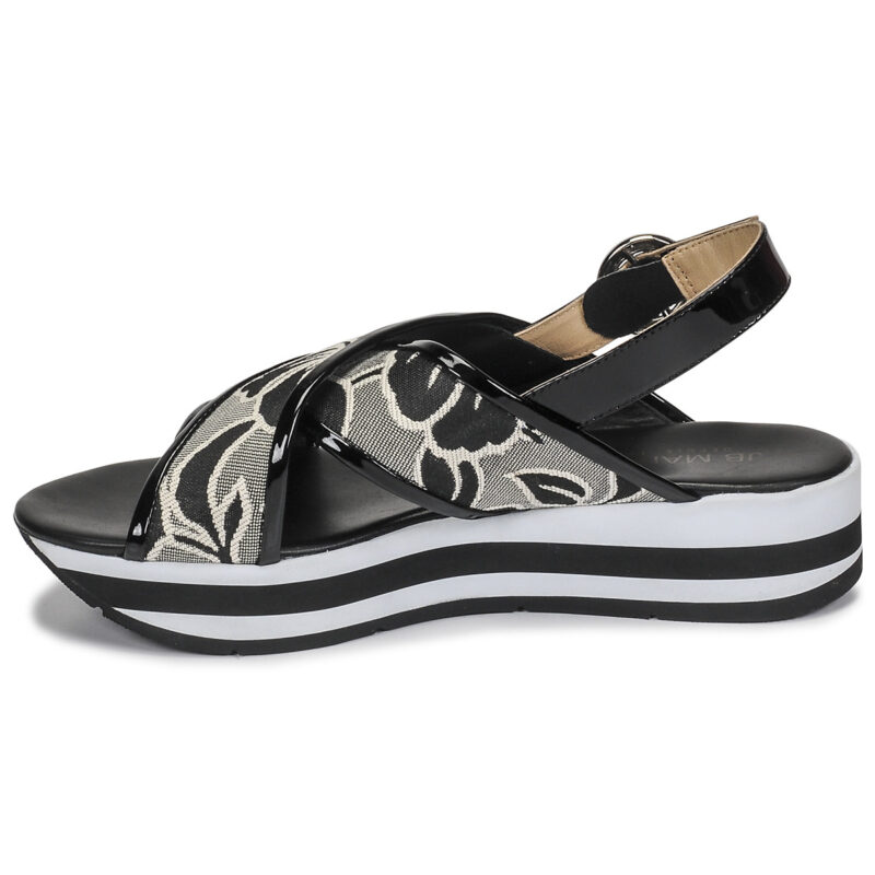 JB Martin ILANG Nero Sandali con zeppa Donna - 4