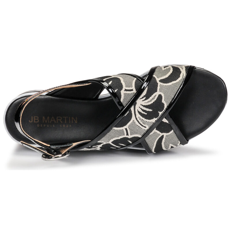 JB Martin ILANG Nero Sandali con zeppa Donna - 6