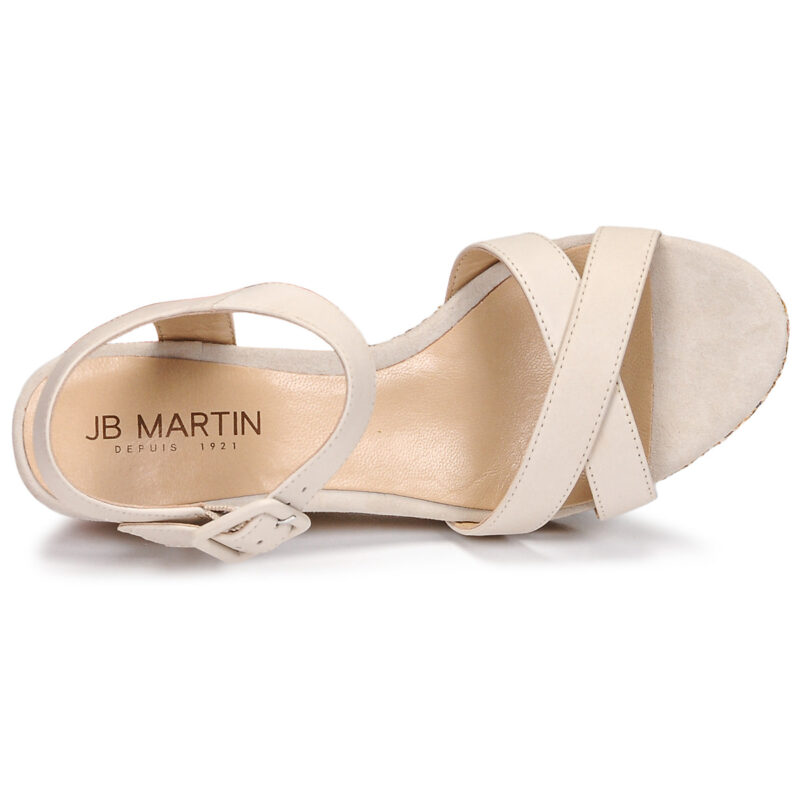 JB Martin QUERIDA Bianco Sandali con zeppa Donna - 6