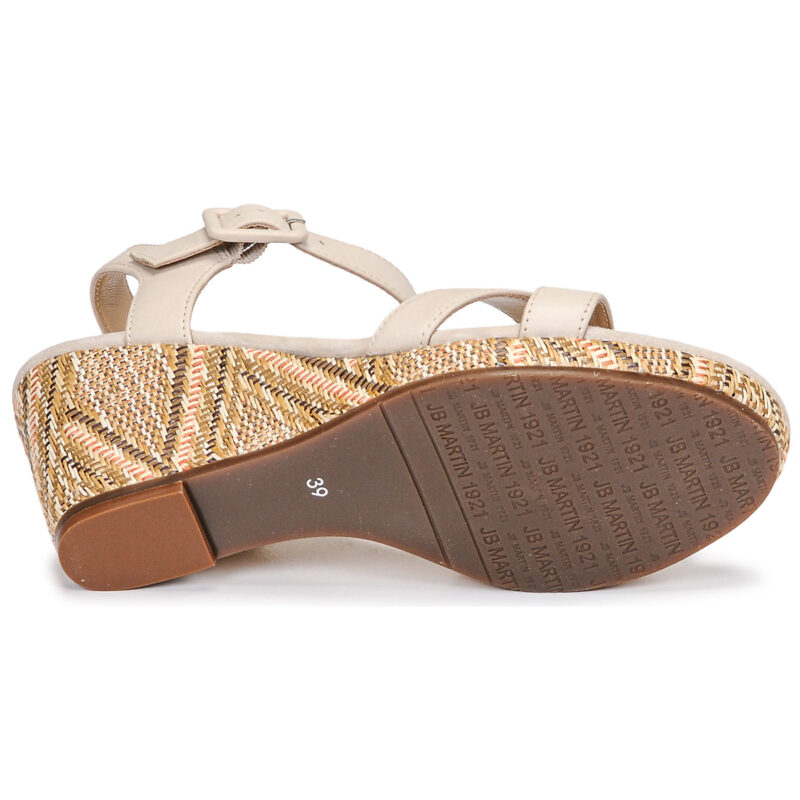JB Martin QUERIDA Bianco Sandali con zeppa Donna - 7