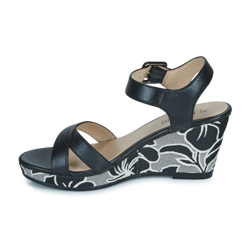 JB Martin QUERIDA Nero Sandali con zeppa Donna - 4