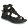 Airstep / A.S.98 RAMOS Noir Sandales plates Femme