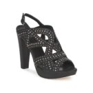 CLOUCLOU Black Heeled Sandals Women's Strategy - 1