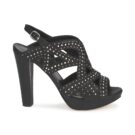 CLOUCLOU Black Heeled Sandals Women's Strategy - 2