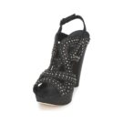 CLOUCLOU Black Heeled Sandals Women's Strategy - 3