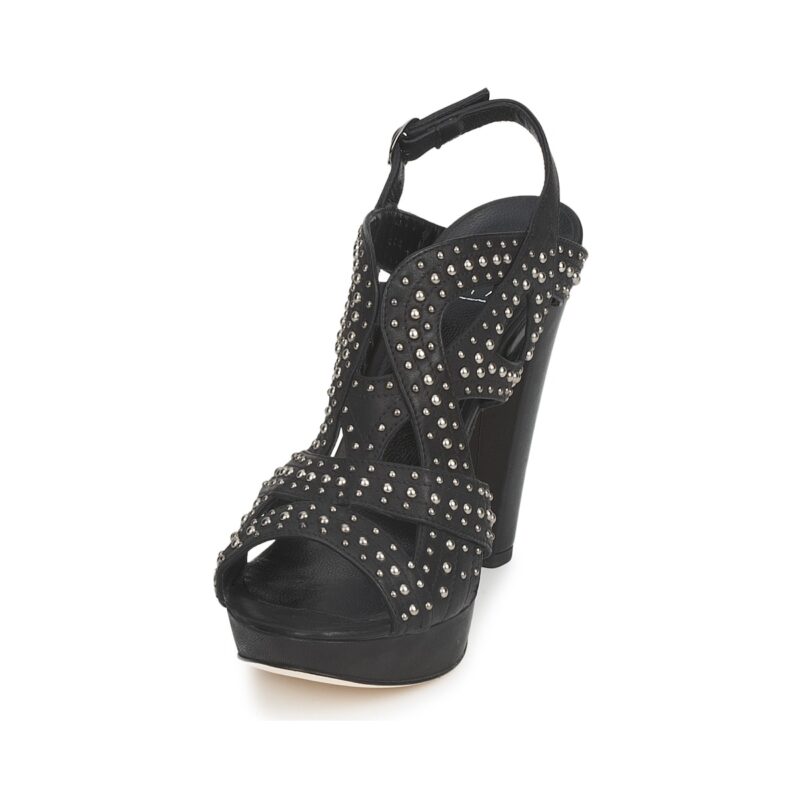 CLOUCLOU Black Heeled Sandals Women's Strategy - 3