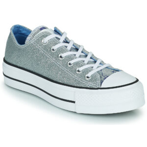Converse  CHUCK TAYLOR ALL STAR LIFT HYBRID SHINE OX  Argento -  Sneakers alte Donna