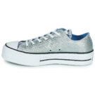 Converse  CHUCK TAYLOR ALL STAR LIFT HYBRID SHINE OX  Argento Sneakers alte Donna - 4