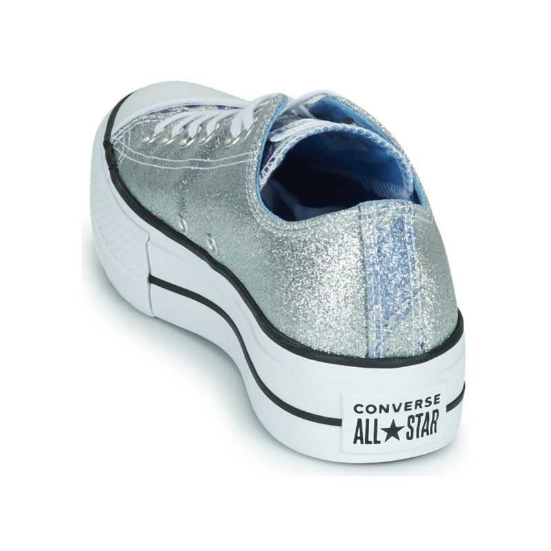 Converse  CHUCK TAYLOR ALL STAR LIFT HYBRID SHINE OX  Argento Sneakers alte Donna - 5