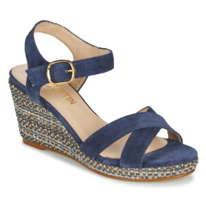 JB Martin  VANITY  Blu -  Sandali con zeppa  Donna