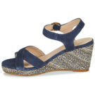 JB Martin VANITY Blu Sandali con zeppa Donna - 4