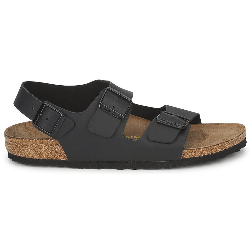 BIRKENSTOCK Milano Birko-flor / Black / Narrow Black Women's Low Sandals - 2