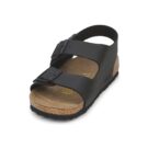 BIRKENSTOCK Milano Birko-flor / Black / Narrow Black Women's Low Sandals - 3