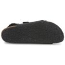 BIRKENSTOCK Milano Birko-flor / Black / Narrow Black Women's Low Sandals - 7