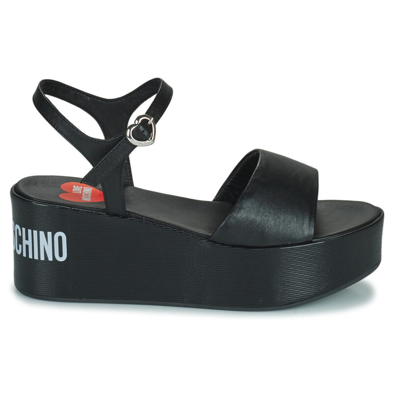 Love Moschino JA16197I0E Nero Sandali con zeppa Donna - 2