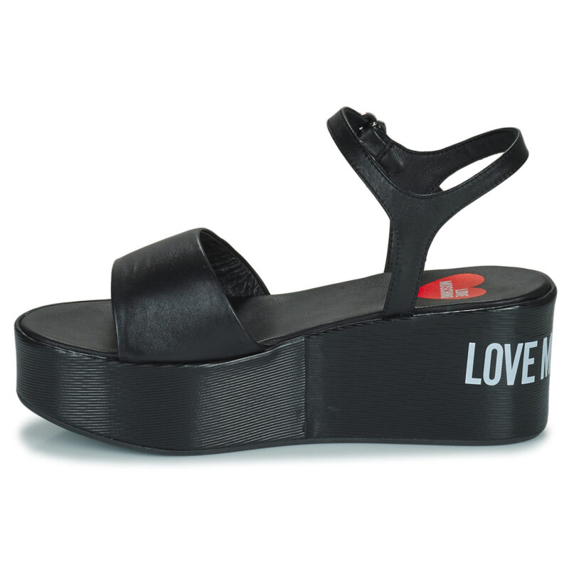 Love Moschino JA16197I0E Nero Sandali con zeppa Donna - 4