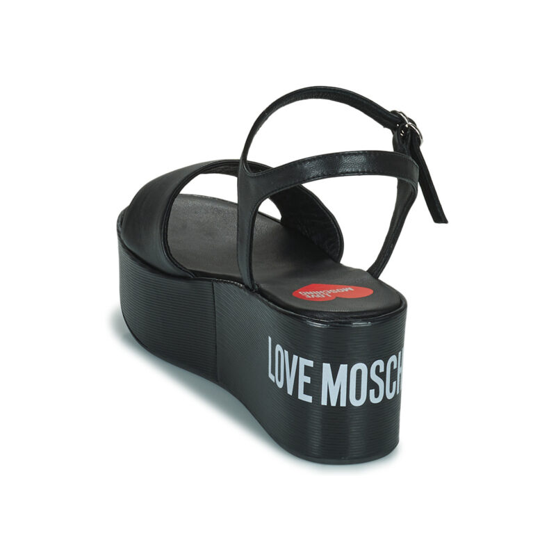 Love Moschino JA16197I0E Nero Sandali con zeppa Donna - 5