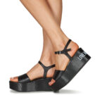 Love Moschino JA16197I0E Nero Sandali con zeppa Donna - 8