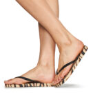 Ipanema IPANEMA Damen-Flip-Flops mit Tiermuster, beige, Gr&ouml;&szlig;e 8