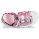 New Rock DISCO HOLO Pinke Keilsandalen f&uuml;r Damen - Gr&ouml;&szlig;e 6