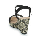 Les Petites Bombes DALA Nero Sandali con zeppa Donna - 5