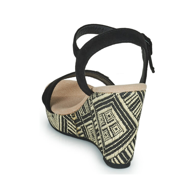 Les Petites Bombes DALA Nero Sandali con zeppa Donna - 5