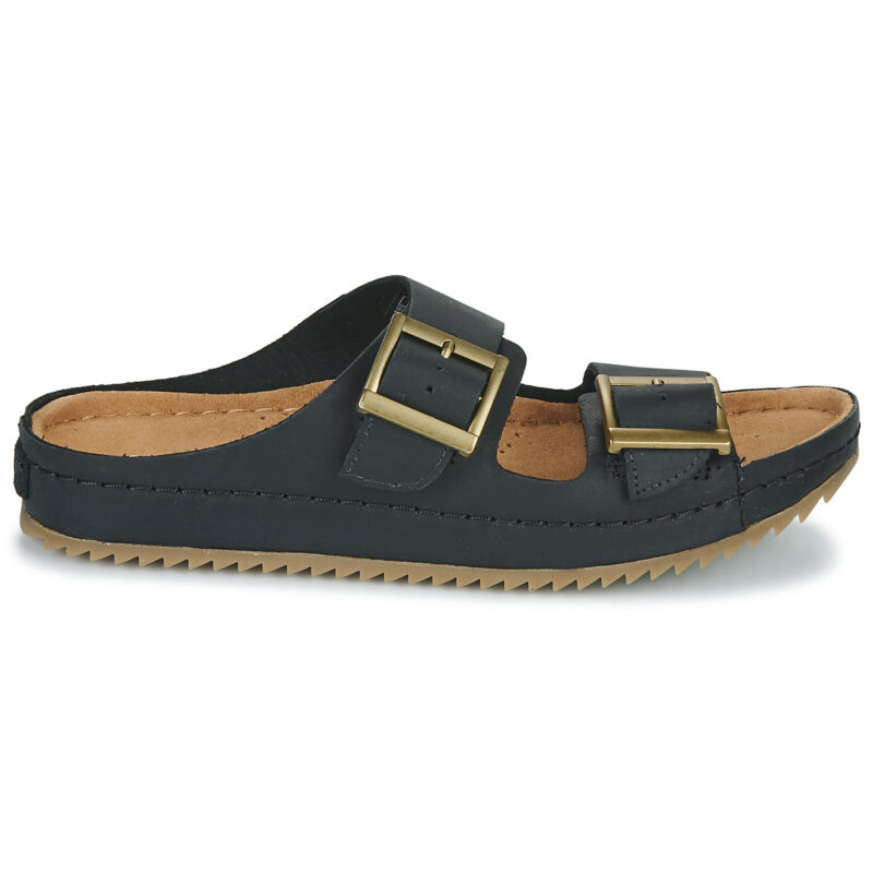 Clarks Brookleigh Sun Noir Sandales plates Femme - 2