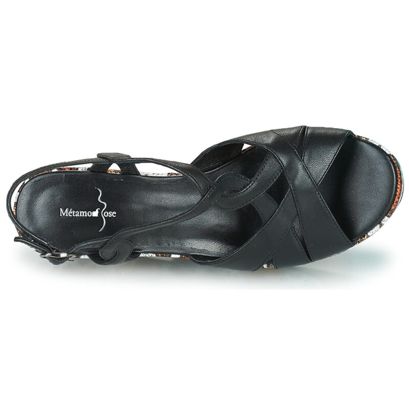 Metamorf'Ose  Lajeanne  Nero -  Sandali con zeppa  Donna - 6