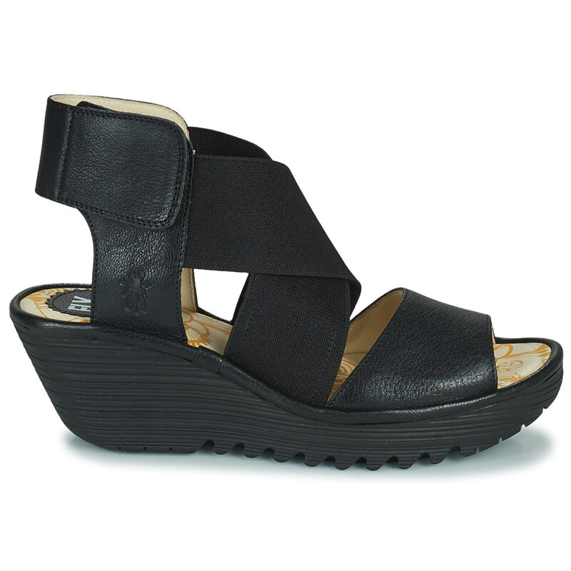 Fly London YUBA 385 FLY Nero Sandali con zeppa Donna - 2