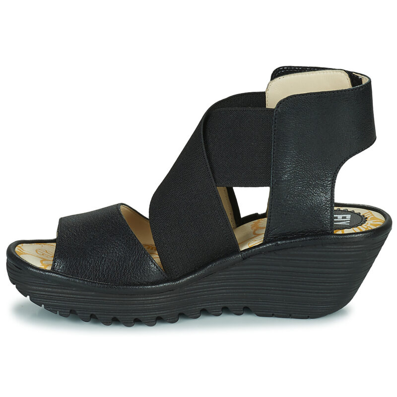 Fly London YUBA 385 FLY Nero Sandali con zeppa Donna - 4