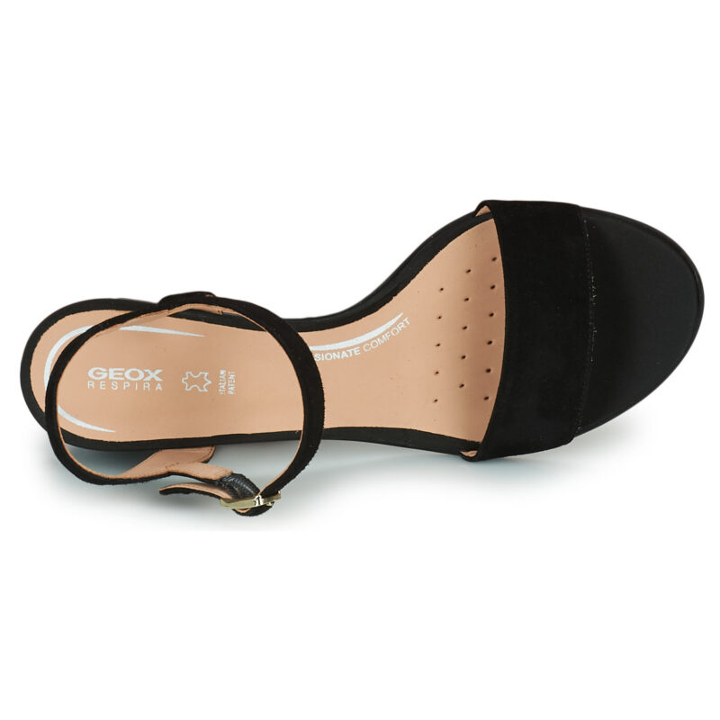 Geox Sandales &agrave; talons noires D AURELY 50 B pour femmes - 6
