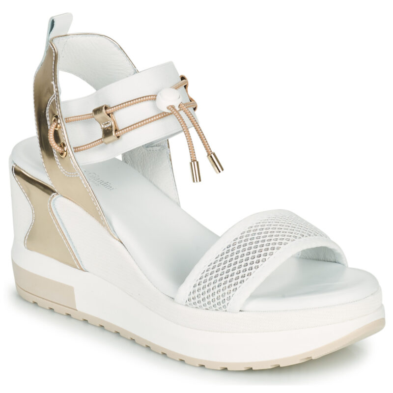 NeroGiardini E219045D-707 Wei&szlig;e Damen-Keilsandalen - Gr&ouml;&szlig;e 1