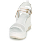 NeroGiardini E219045D-707 Wei&szlig;e Damen-Keilsandalen - Gr&ouml;&szlig;e 3