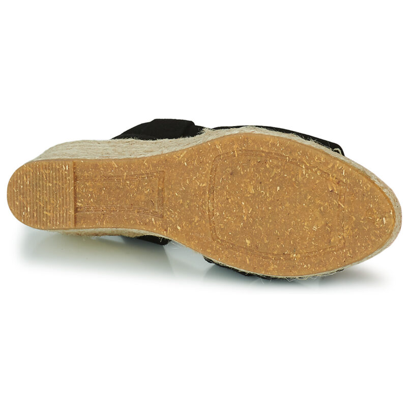 Dorking VISION Black Wedge Sandals Women - 7