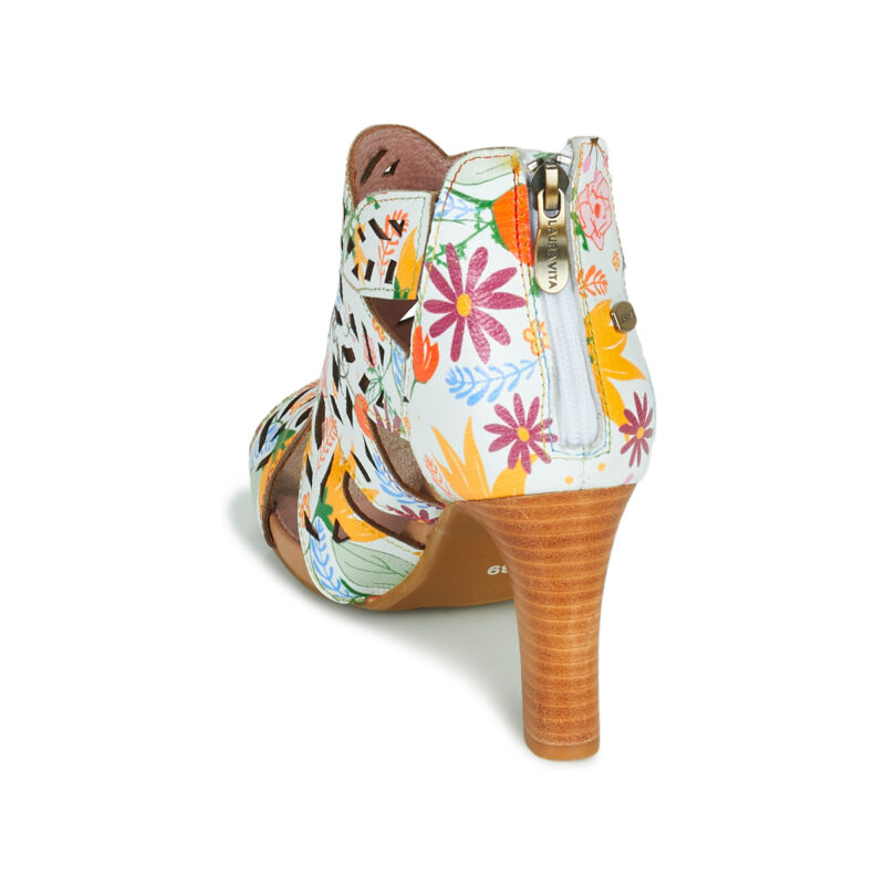 Laura Vita ALBANE 04 Bianco Sandali con tacco Donna - 5