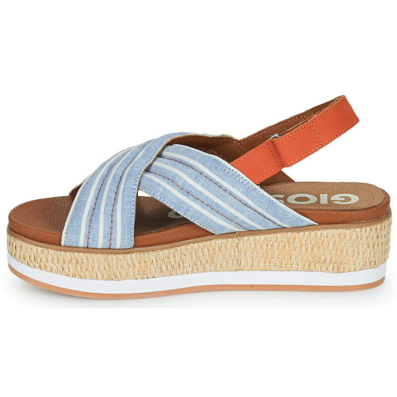 Gioseppo GOOLWA Blaue Keilsandalen f&uuml;r Damen - Gr&ouml;&szlig;e 4