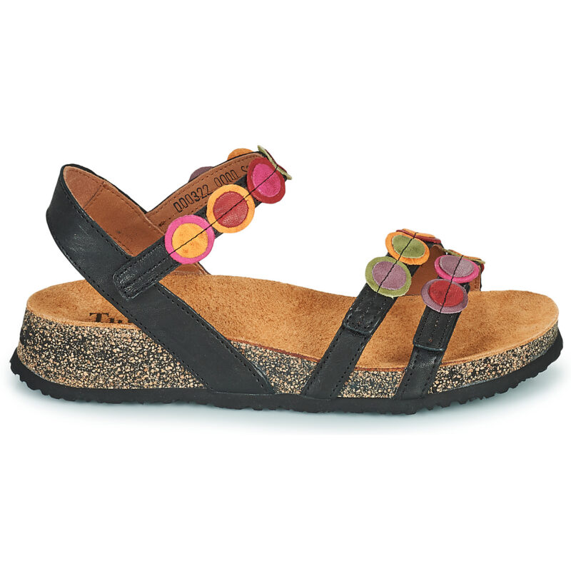 Think KOAK Black Wedge Sandals Women - 2