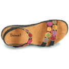 Think KOAK Black Wedge Sandals Women - 6