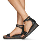 Mjus TAPASITA Nero Sandali con zeppa Donna - 8