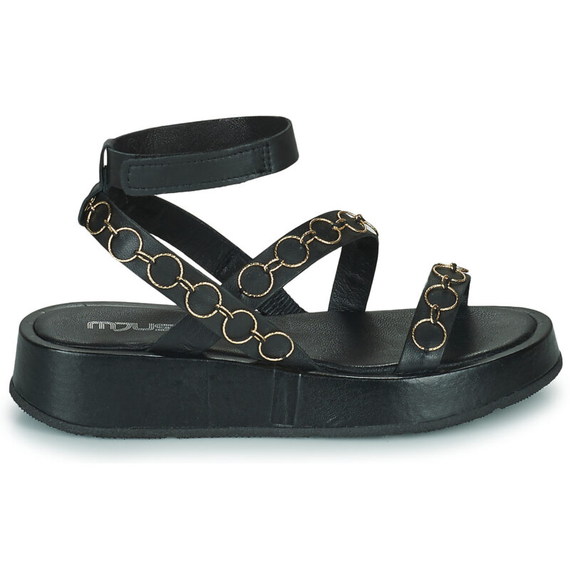 Mjus ACIGHE GOLD Black Wedge Sandals Women - 2