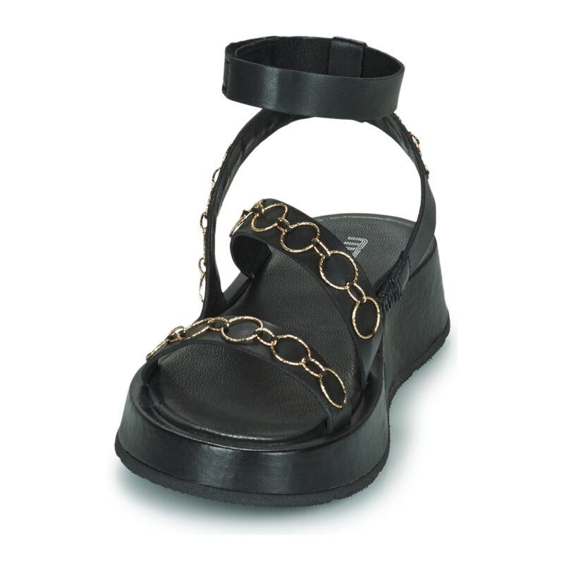 Mjus ACIGHE GOLD Black Wedge Sandals Women - 3