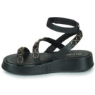 Mjus ACIGHE GOLD Black Wedge Sandals Women - 4