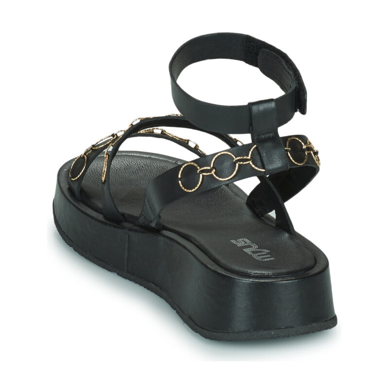 Mjus ACIGHE GOLD Black Wedge Sandals Women - 5