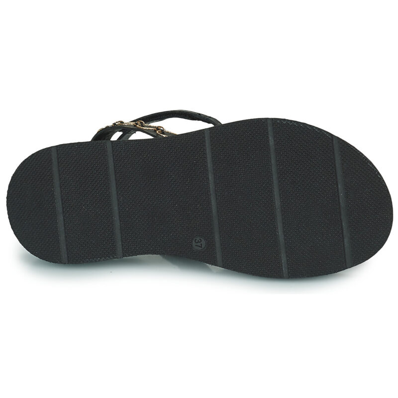 Mjus ACIGHE GOLD Black Wedge Sandals Women - 7