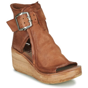 Airstep / A.S.98 NOA BUCKLE Marrone Sandali con zeppa Donna