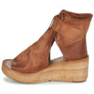 Airstep / A.S.98 NOA BUCKLE Braun Keilabsatz Sandalen Damen - 4