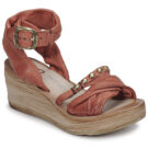 Airstep / A.S.98 NOA STRAP II Rot Keilabsatz Sandalen Damen - 1