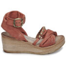 Airstep / A.S.98 NOA STRAP II Rot Keilabsatz Sandalen Damen - 2